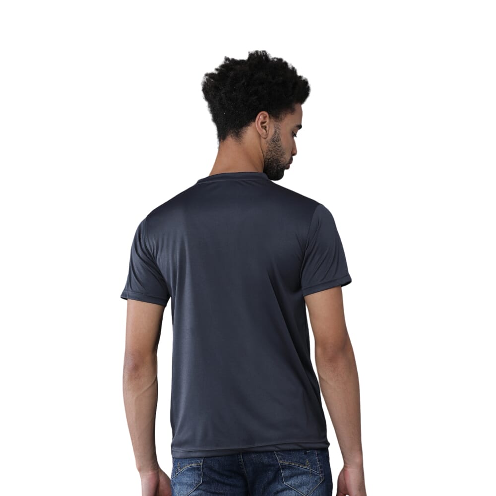 Greys&Blues Mobilitee Round Neck T-Shirt- Dark Grey